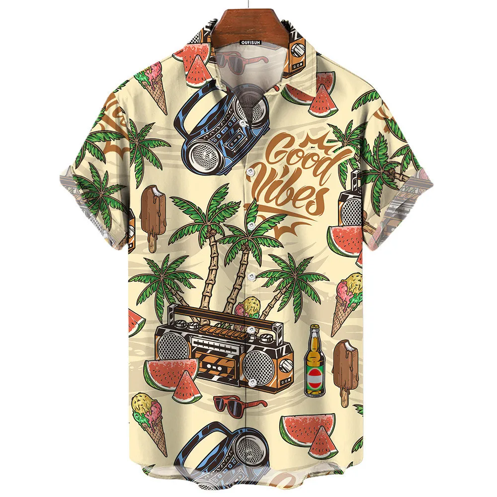 Herren Retro Sommer Good Vibes – Vintage Hawaiian Floral Shirt Bewertung und Preis