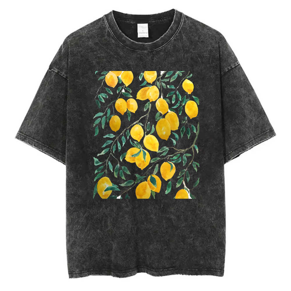 Vintage Gewaschenes Baumwoll-T – Acid Wash Vintage Graphic T Shirt Bewertung und Preis