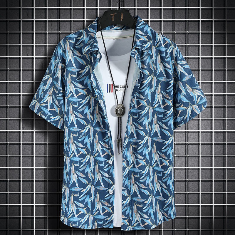 Hawaii-Strandhemden. Kurzarm-F – Vintage Hawaiian Floral Shirt Bewertung und Preis