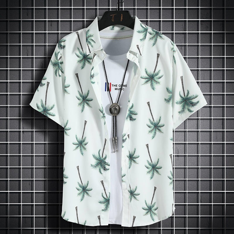 Hawaii-Strandhemden. Kurzarm-F – Vintage Hawaiian Floral Shirt Bewertung und Preis