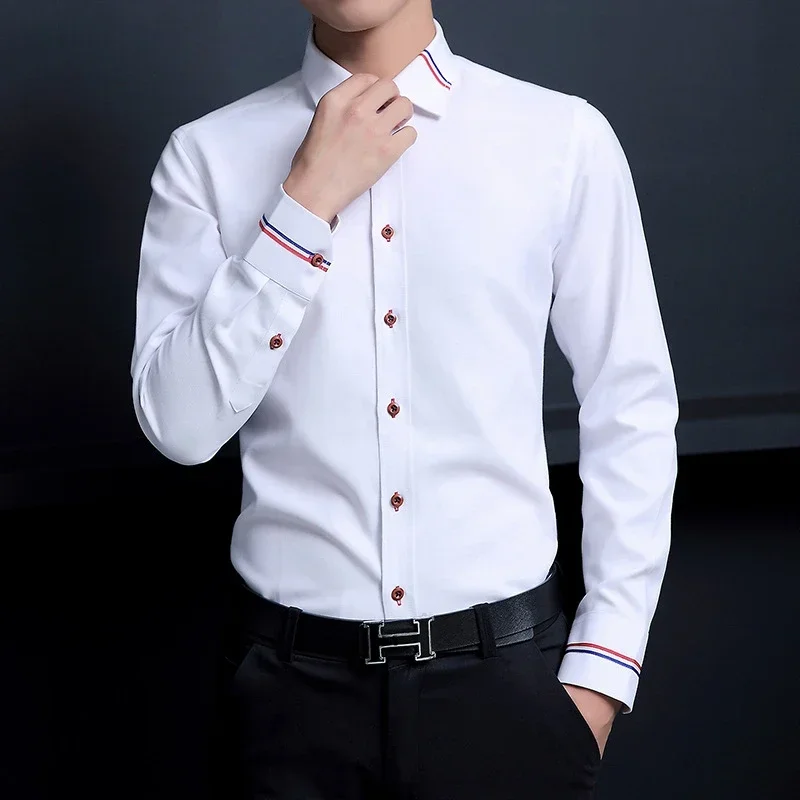Neues Herrenhemd Koreanischer  – Oxford Cotton Casual Shirt Business Bewertung und Preis