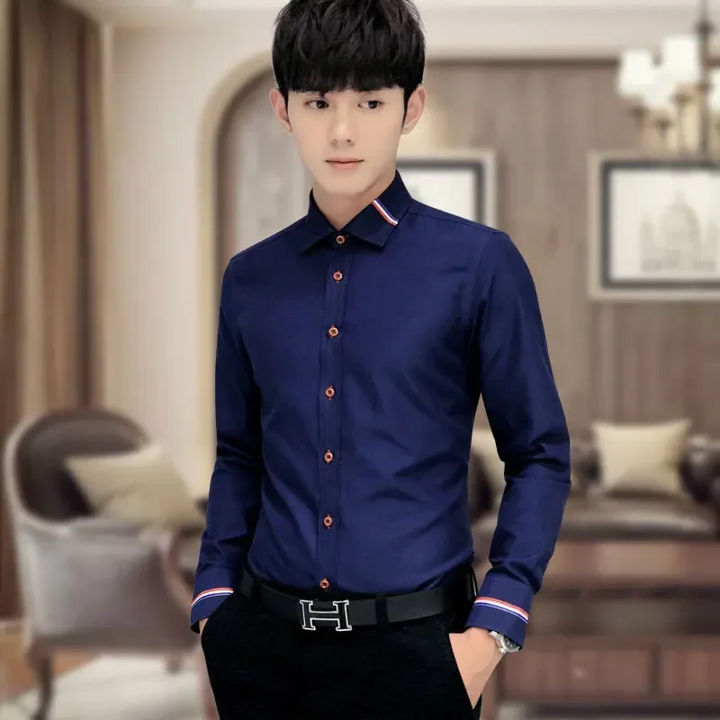 Neues Herrenhemd Koreanischer  – Oxford Cotton Casual Shirt Business Bewertung und Preis