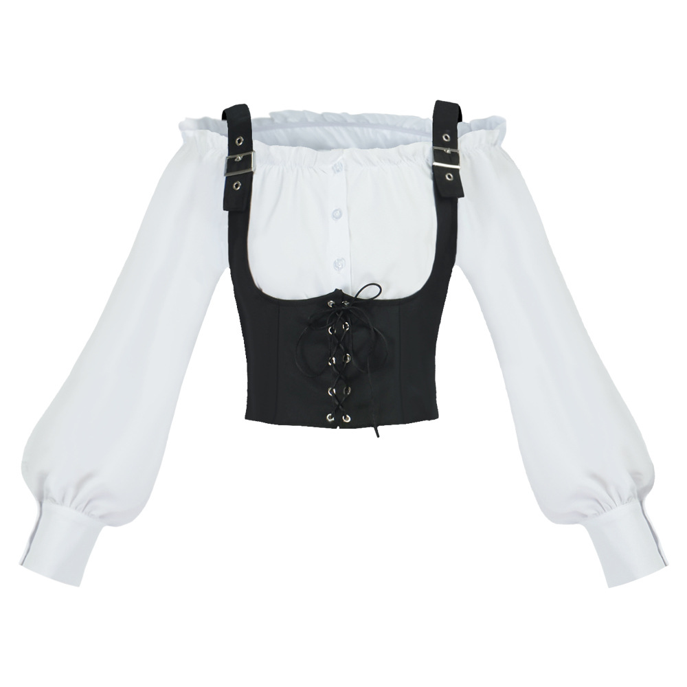 Retro-Bluse im Western-Stil fü – Shirts Bewertung und Preis